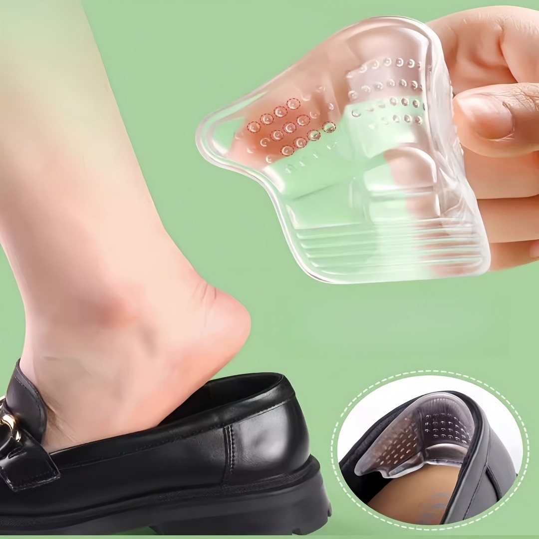 Heel Liner Grip - Silicone Gel Heel Inserts, Self-Adhesive Anti-Blister