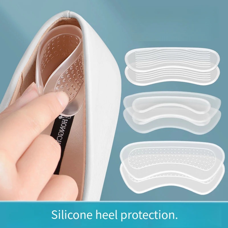 Heel Liner Grip - 1 pair / 2pair transparent silicone